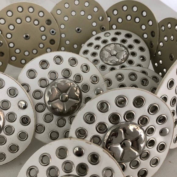 Silver and White Boho waist or Hip Leather Jacket with belt made in Europe - Picture 3 of 3